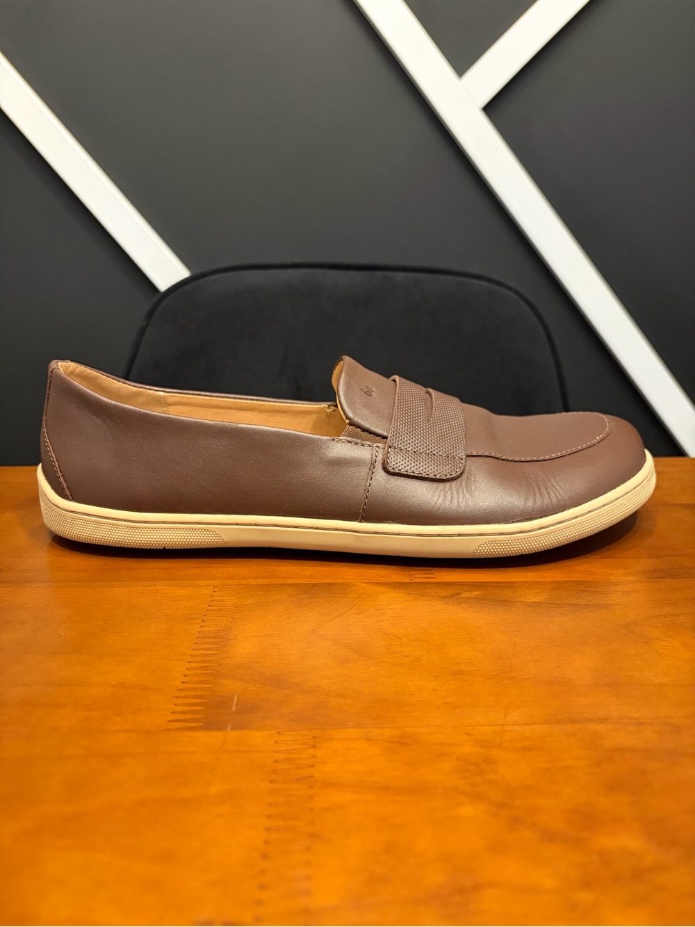 Be Lenka Buena - Dark Brown & Beige Leather Loafer US9